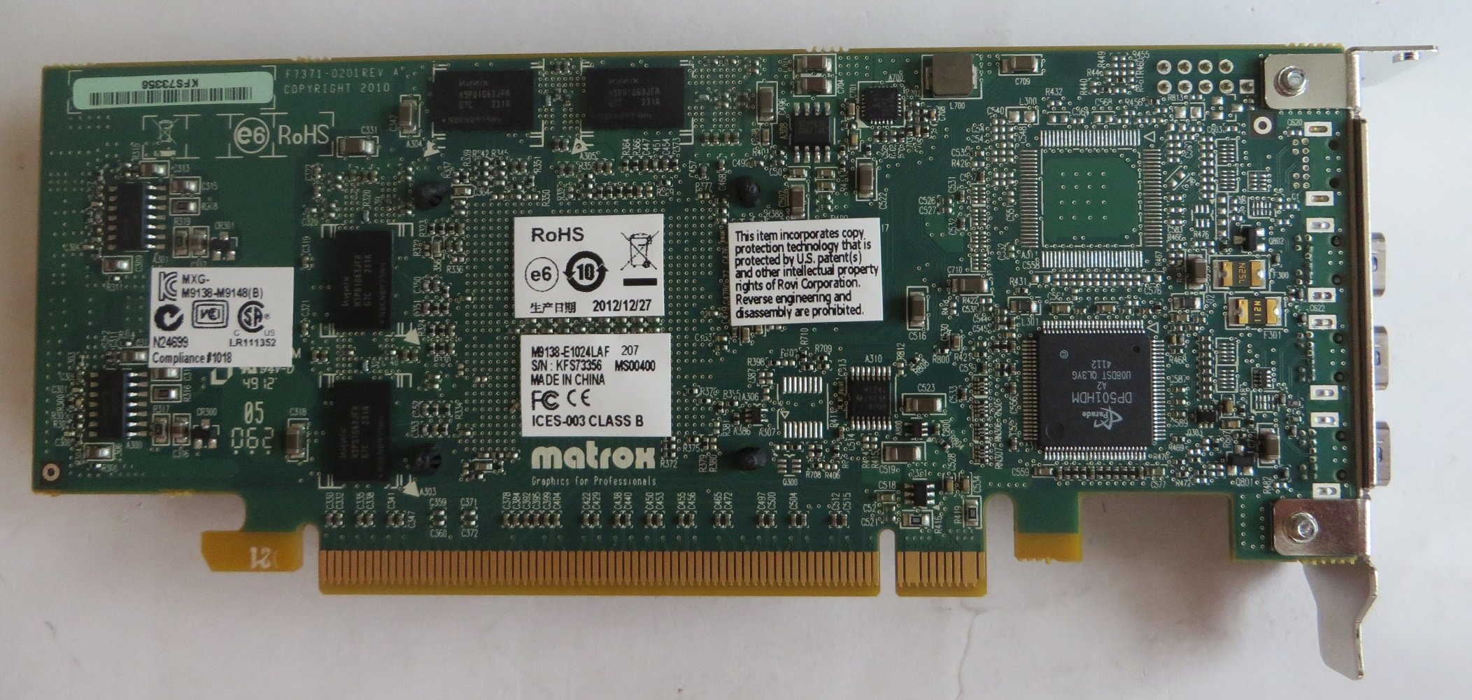 新品 Matrox M9125 PCIe x16 業務用 グラフィックボード Matrox、ビデオカード「Matrox M」シリーズ5機種 - 価格.com